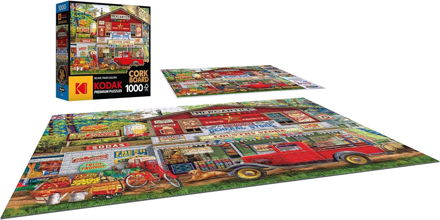 image:imageRoseArt Kodak Premium Cork Kittens by The Fireplace 1000 Piece Jigsaw Puzzle for AdultsOpen for Business
