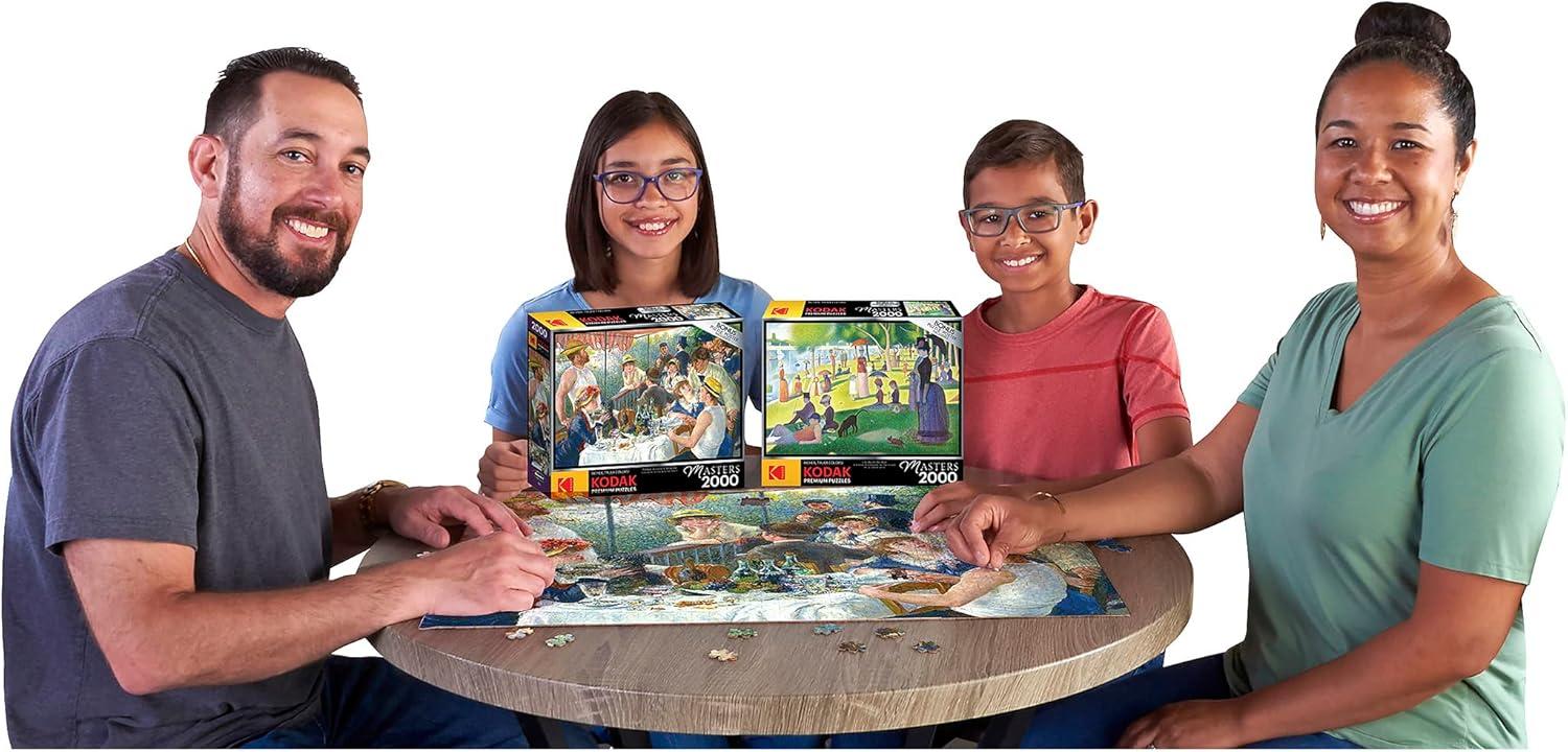 image:imageRoseArt Kodak Premium Masters American Gothic by Grant Wood 2000 Piece Jigsaw Puzzle for AdultsLuncheon of The Boat Party by PierreAuguste Renoir