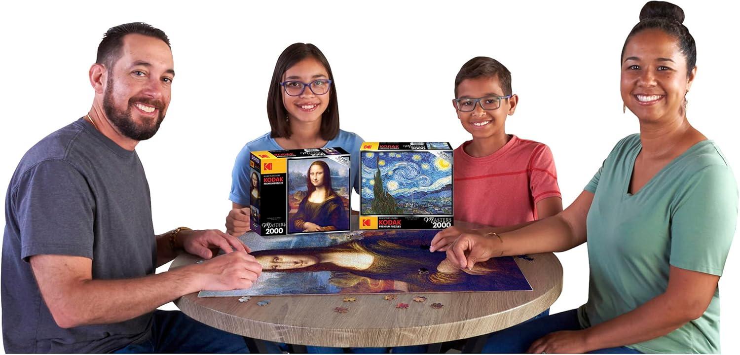 image:imageRoseArt Kodak Premium Masters American Gothic by Grant Wood 2000 Piece Jigsaw Puzzle for AdultsMona Lisa by Leonardo Da Vinci
