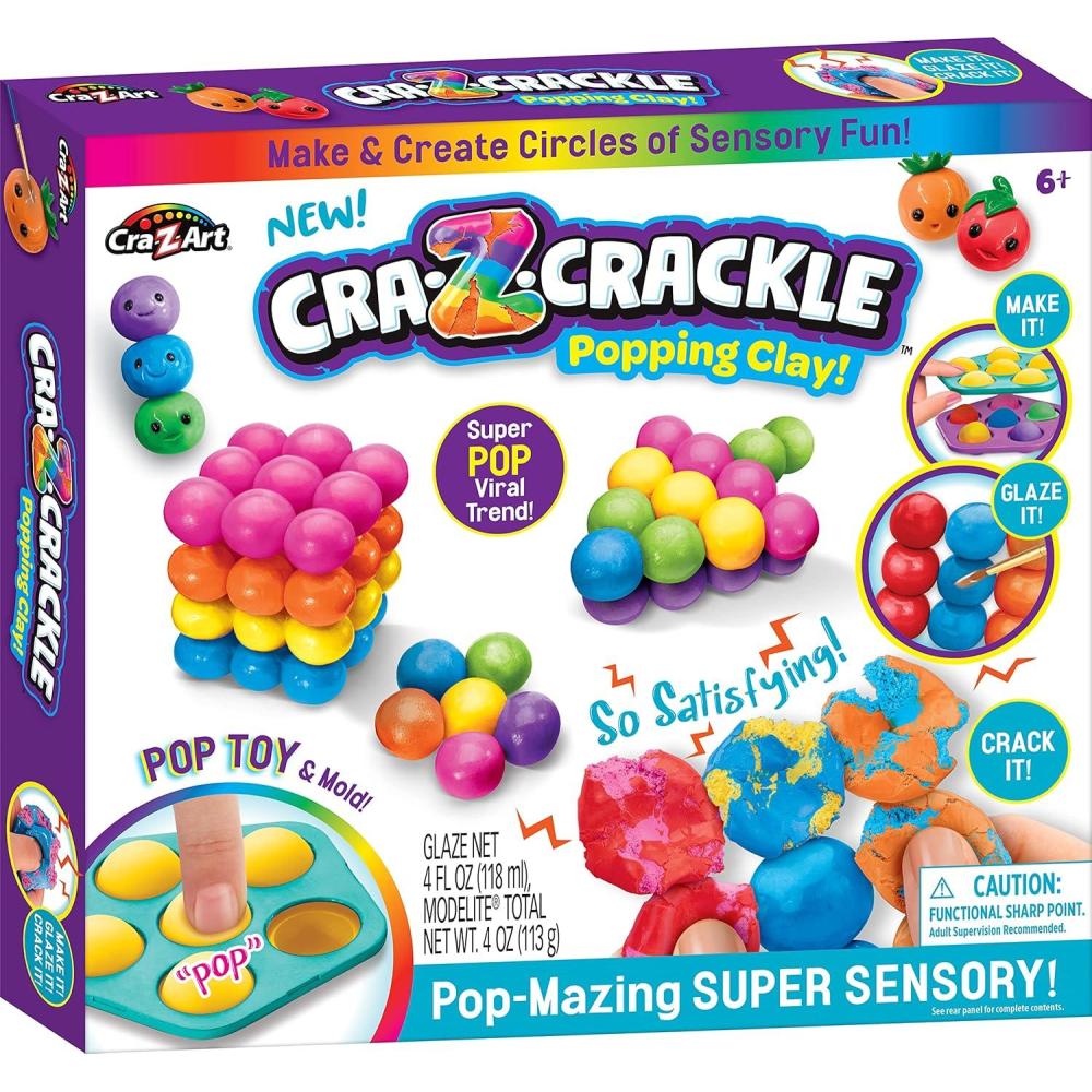image:imageCRAZCrackle Clay PopMazing Super Sensory Activity Kit for Ages 6 and Up