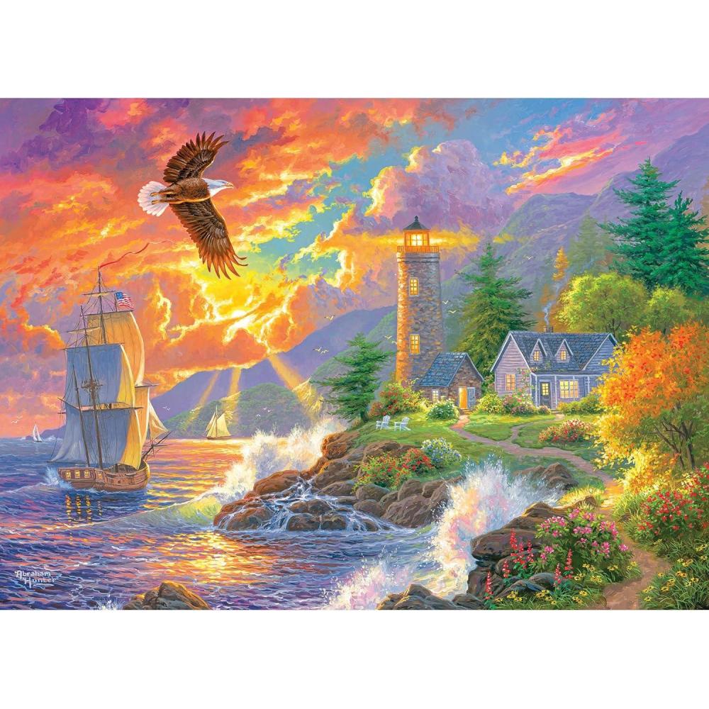 image:imageRoseArt Abraham Hunter Guided Way Home 1000 Piece Jigsaw Puzzle for AdultsGuided Way Home