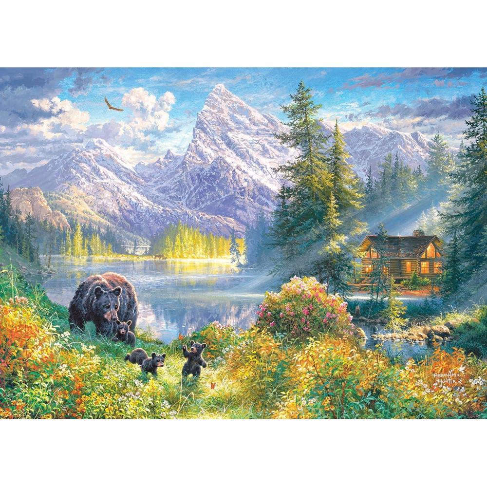 image:imageRoseArt Abraham Hunter Over The River 1000 Piece Adult Jigsaw PuzzleMountain Morning