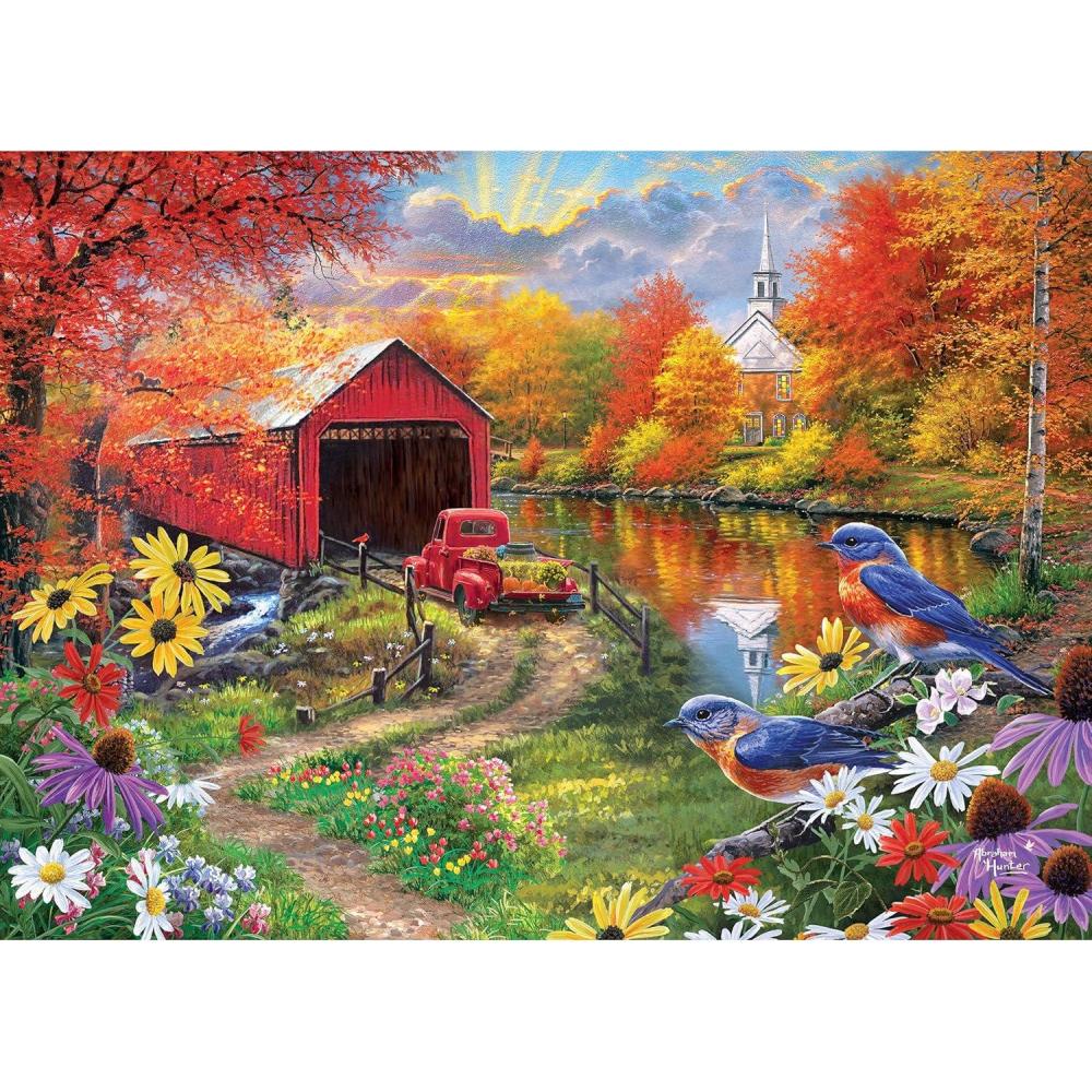 image:imageRoseArt Abraham Hunter Over The River 1000 Piece Adult Jigsaw PuzzleOver the River