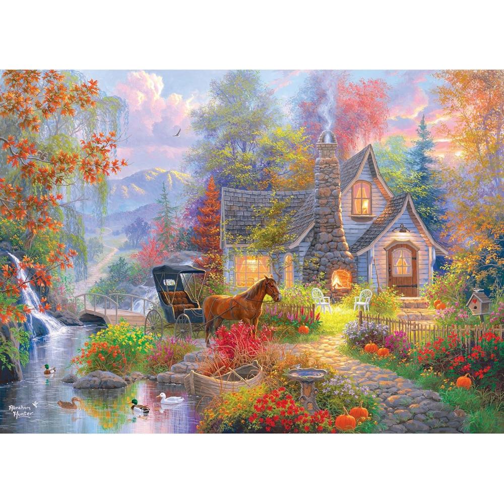 image:imageRoseArt  Abraham Hunter  Sleepy  1000 Piece Jigsaw Puzzle for AdultsFairytale Cottage