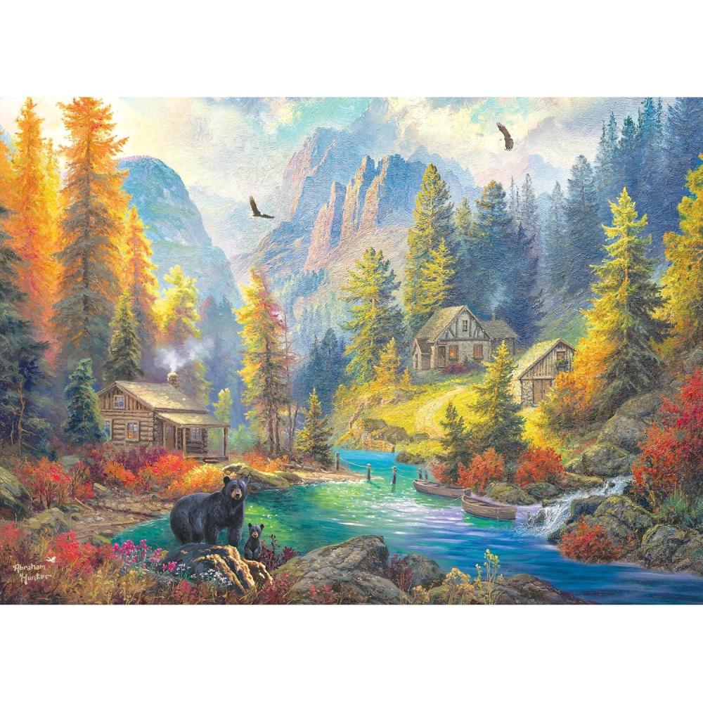 image:imageRoseArt Abraham Hunter 1000 Piece Jigsaw Puzzle for AdultsBear Mountain