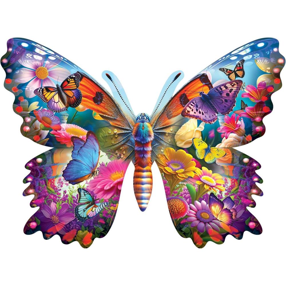 image:imageRoseArt  Big Shaped  Beautiful Butterfly  500 Piece Jigsaw Puzzle for AdultsBeautiful Butterfly