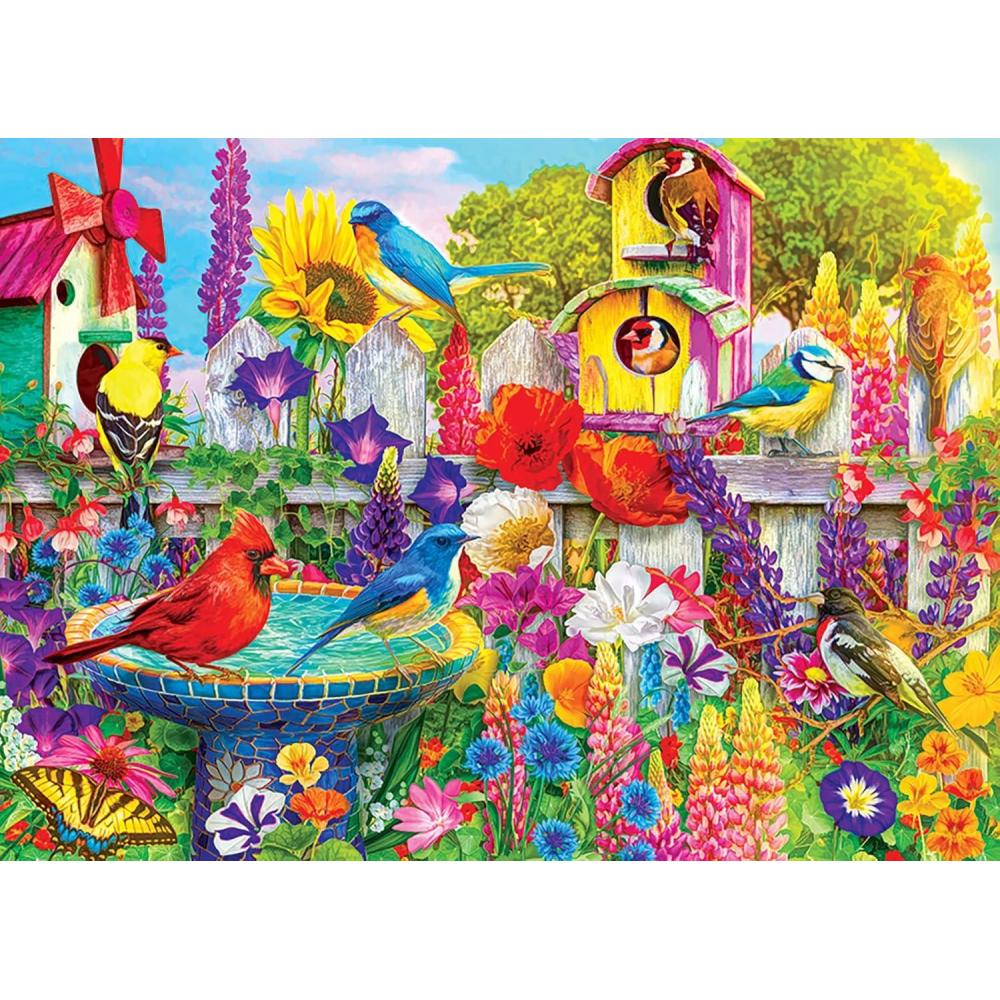 image:imageRoseArt  Color Palette  Ice Cream Parlor Pups  1000 Piece Jigsaw Puzzle for AdultsBird Bath Garden