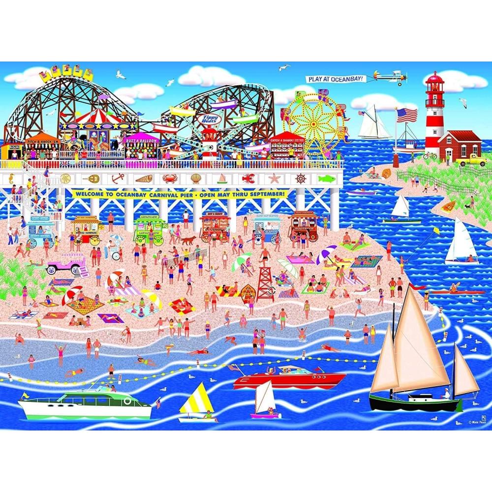 image:imageRoseArt Home Country Oceanbay Carnival Pier 1000 Piece Jigsaw Puzzle for Adults