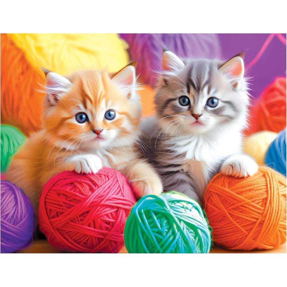 image:imageRoseArt  Kodak Premium  Golden Puppy Pals  100 Piece Jigsaw Puzzle for AdultsFuzzy Yarn Balls