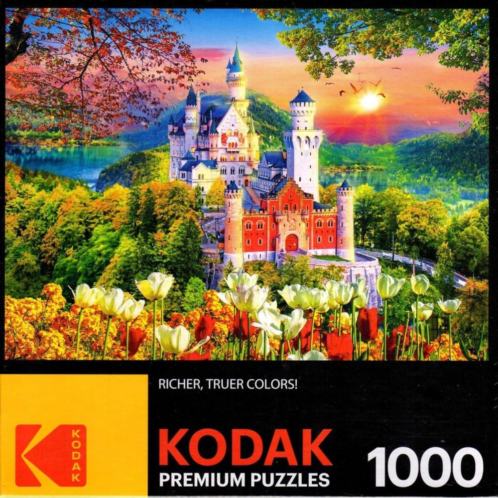 image:imageRoseArt Kodak Premium Iconic Sunset 1000 Piece Jigsaw Puzzle for AdultsFamous Medieval Castle