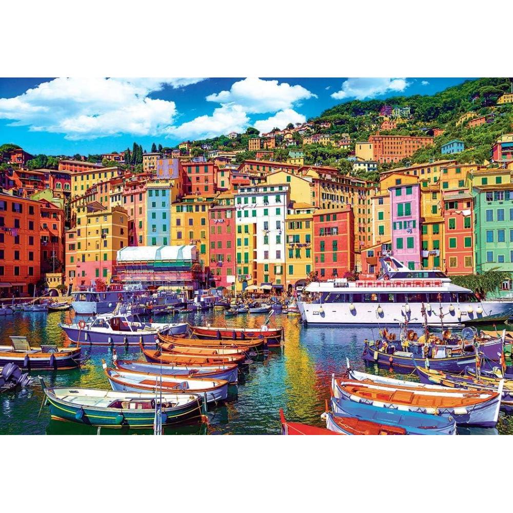 image:imageRoseArt  Kodak Premium  Old Town Harbor of Camogli Genoa Italy  1500 Piece Jigsaw Puzzle for AdultsOld Town Harbor of Camogli  Genoa  Italy