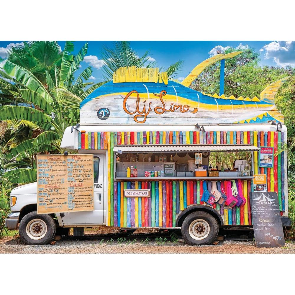 image:imageRoseArt  Kodak Premium 1000 Piece Jigsaw Puzzle for AdultsFood Truck  Oahu  HI