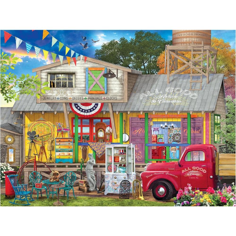 image:imageRoseArt Kodak Premium 350 Piece Puzzle All Good Antiques Vintage Americana Jigsaw Puzzle for Adults 24 x 18 Finished Size