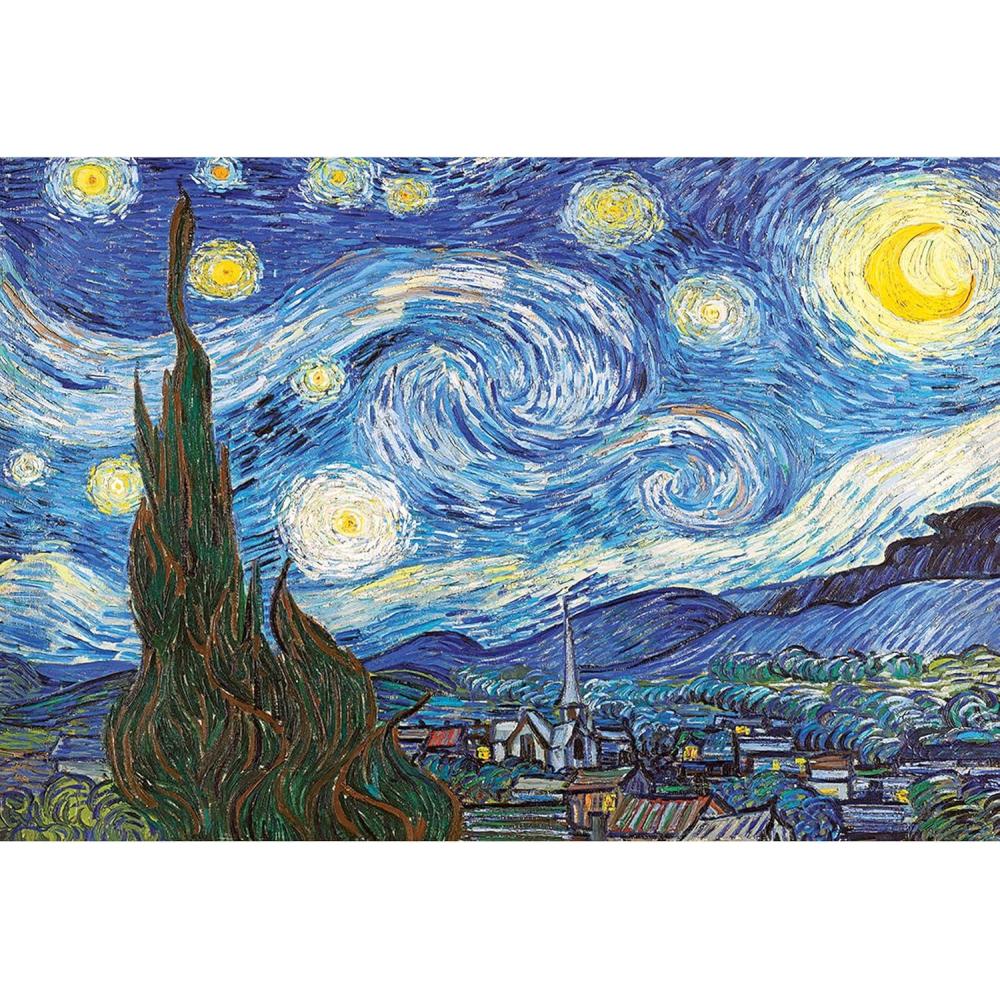 image:imageRoseArt  Kodak Premium Masters  American Gothic by Grant Wood  2000 Piece Jigsaw Puzzle for AdultsThe Starry Night By Vincent Van Gogh