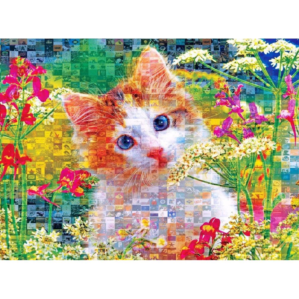image:imageRoseArt Kodak Premium Mosaics American Pickup Truck 750 Piece Jigsaw Puzzle for AdultsCute Kittens In The Flowers