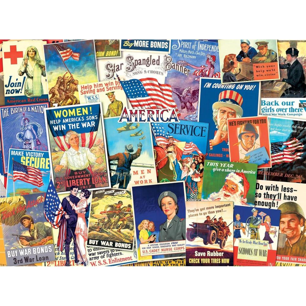 image:imageRoseArt Smithsonian Archives Collection Fruit Crate Labels 1000 Piece Jigsaw Puzzle for AdultsUS Military Posters