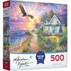 RoseArt – Abraham Hunter – Church by The River – 500 Piece Puzzle for Adults(Coastal Home)
