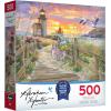 RoseArt – Abraham Hunter – Church by The River – 500 Piece Puzzle for Adults(Morning Ride)