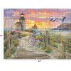 RoseArt – Abraham Hunter – Church by The River – 500 Piece Puzzle for Adults(Morning Ride)