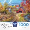 RoseArt – Abraham Hunter – Over The River- 1000 Piece Adult Jigsaw Puzzle(Deer Run)
