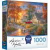 RoseArt – Abraham Hunter – Over The River- 1000 Piece Adult Jigsaw Puzzle(Grandpa’s Farm)
