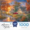 RoseArt – Abraham Hunter – Over The River- 1000 Piece Adult Jigsaw Puzzle(Grandpa’s Farm)