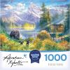 RoseArt – Abraham Hunter – Over The River- 1000 Piece Adult Jigsaw Puzzle(Mountain Morning)