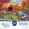 RoseArt – Abraham Hunter – Over The River- 1000 Piece Adult Jigsaw Puzzle(Over the River)