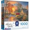 RoseArt – Abraham Hunter – Pumpkin Patch Bunnies – 500 Piece Jigsaw Puzzle for Adults(Autum Mist)