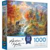 RoseArt – Abraham Hunter – Sleepy – 1000 Piece Jigsaw Puzzle for Adults(Autumn at Rainbow Falls)