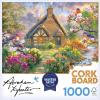 RoseArt – Abraham Hunter Cork Puzzle – Green Mountain Farm – 1000 Piece Jigsaw Puzzle for Adults(Cobblestone Creek)