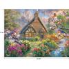 RoseArt – Abraham Hunter Cork Puzzle – Green Mountain Farm – 1000 Piece Jigsaw Puzzle for Adults(Cobblestone Creek)