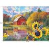 RoseArt – Abraham Hunter Cork Puzzle – Green Mountain Farm – 1000 Piece Jigsaw Puzzle for Adults(Green Mountain Farm)