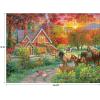 RoseArt – Abraham Hunter Cork Puzzle – Green Mountain Farm – 1000 Piece Jigsaw Puzzle for Adults(Homestead)