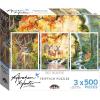 RoseArt – Abraham Hunter Triptych – Forest Enchantment – 1500 Piece Jigsaw Puzzle for Adults