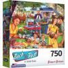 RoseArt – Back to The Past – Backyard BBQ – 750 Piece Jigsaw Puzzle for Adults(Backyard BBQ)