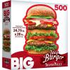 RoseArt – Big Shaped – Beautiful Butterfly – 500 Piece Jigsaw Puzzle for Adults(Juicy Burger)
