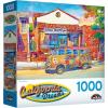 RoseArt – California Dreams – Diner Hangout – 1000 Piece Jigsaw Puzzle for Adults(Love Bus)