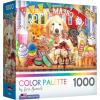 RoseArt – Color Palette – Ice Cream Parlor Pups – 1000 Piece Jigsaw Puzzle for Adults(Ice Cream Parlor Pups)