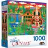 RoseArt – Home Country – County Corner Farmer’s Market 1000 Piece Jigsaw Puzzle for Adults(Dozing Bear Lodge)