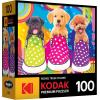 RoseArt – Kodak Premium – Golden Puppy Pals – 100 Piece Jigsaw Puzzle for Adults(Puppy Socks)