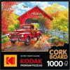 RoseArt – Kodak Premium Cork – Coffee – 1000 Piece Jigsaw Puzzle for Adults(Old Creek Bridge)