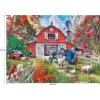 RoseArt Kodak Premium Big Country Barn 1000 Piece Jigsaw Puzzle, Vibrant Farm Scene – Made in USA
