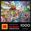 RoseArt Kodak Premium City Street Fair Jigsaw Puzzle, 1000 Pieces, Vibrant Vendors Artwork – Made in USA