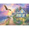 RoseArt – Abraham Hunter – Church by The River – 500 Piece Puzzle for Adults(Coastal Home)