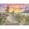 RoseArt – Abraham Hunter – Church by The River – 500 Piece Puzzle for Adults(Morning Ride)
