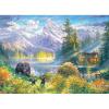 RoseArt – Abraham Hunter – Over The River- 1000 Piece Adult Jigsaw Puzzle(Mountain Morning)
