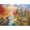 RoseArt – Abraham Hunter – Sleepy – 1000 Piece Jigsaw Puzzle for Adults(Autumn at Rainbow Falls)