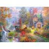 RoseArt – Abraham Hunter – Sleepy – 1000 Piece Jigsaw Puzzle for Adults(Fairytale Cottage)