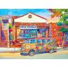 RoseArt – California Dreams – Diner Hangout – 1000 Piece Jigsaw Puzzle for Adults(Love Bus)